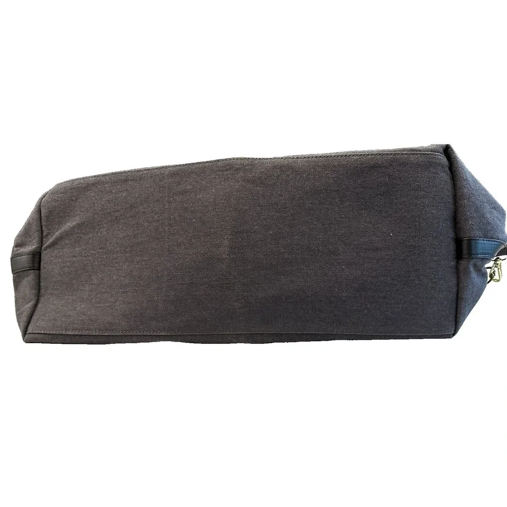 NEW London Fog Collection Gray 100th Anniversary Canvas Duffel Bag NWT